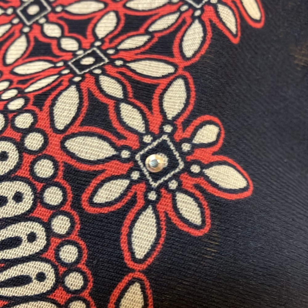 INC International Concepts Red and Blue Patterned Top - Picture 5 of 12